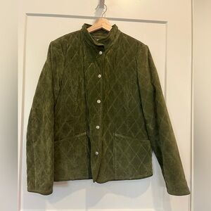 Charter Club Olive Green Quilted Jacket